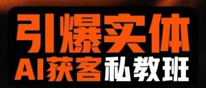 引爆实体AI模板引流私教班，从0~1讲透实体短视频获客-网创星球
