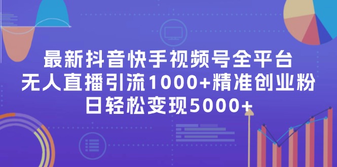 最新抖音快手视频号全平台无人直播引流1000+精准创业粉，日轻松变现5000+-网创星球